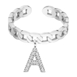 Letter Ring | 18K vergoldet