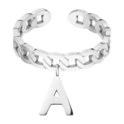 Letter Ring | 18K vergoldet