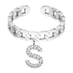 Letter Ring | 18K vergoldet