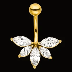 Lotus Belly Piercing | Chirurgenstahl