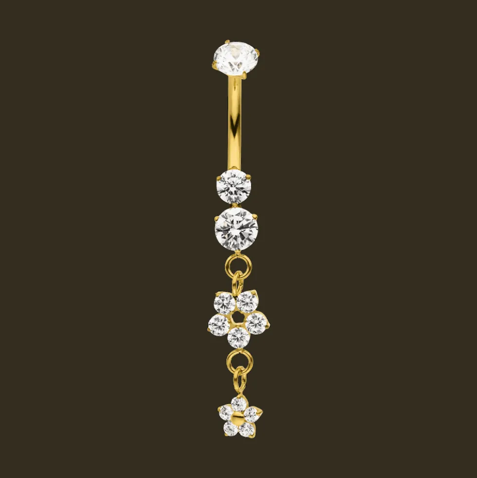 Lux Flower Belly Piercing | Titan