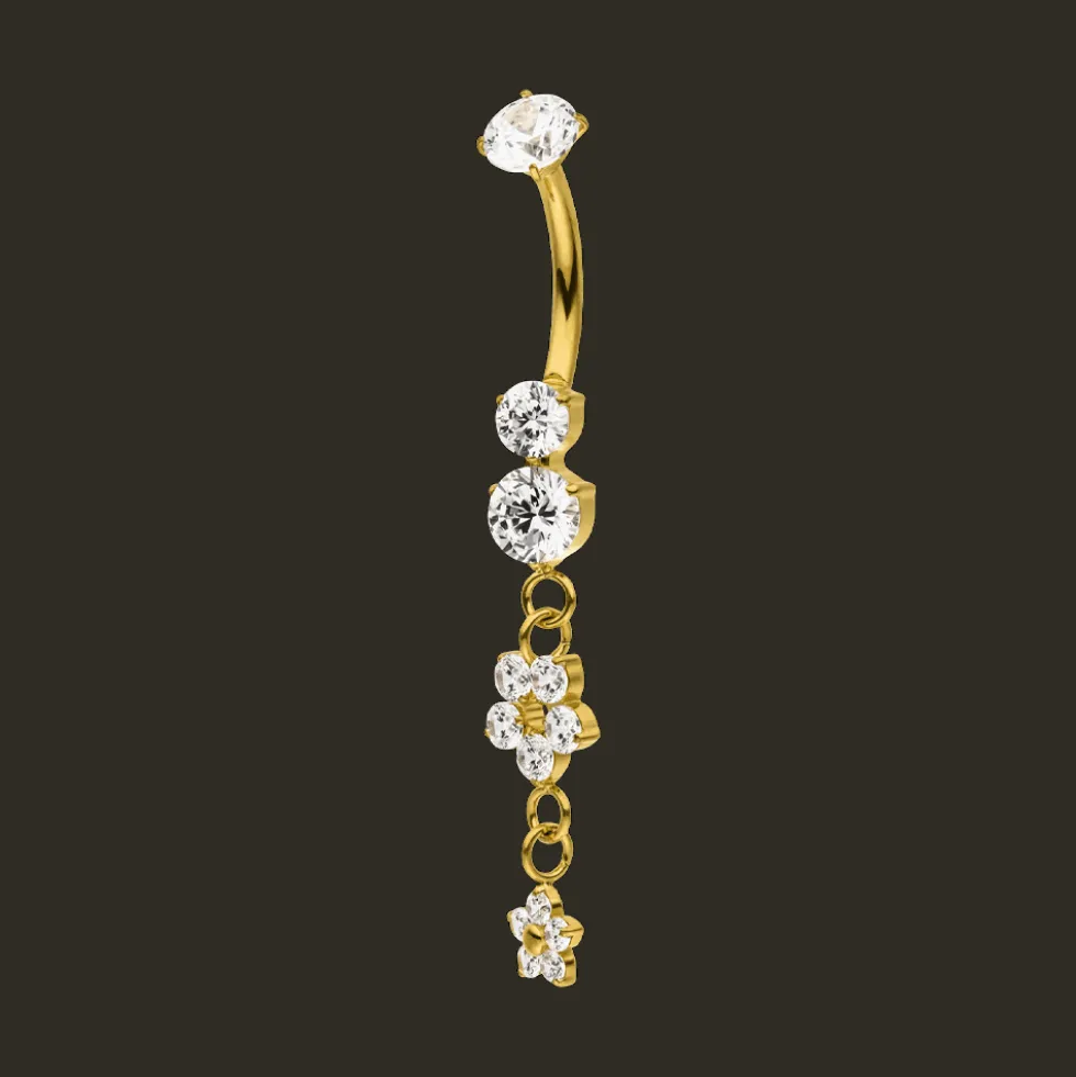 Lux Flower Belly Piercing | Titan