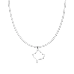 Nations Kette | Edelstahl Silber | Snake Skin