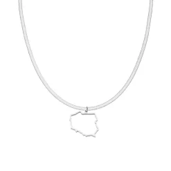 Nations Kette | Edelstahl Silber | Snake Skin