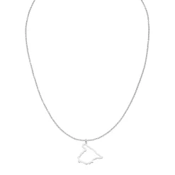 Nations Kette | Edelstahl Silber | Filigran