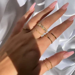 Nivia Ring | 18K vergoldet
