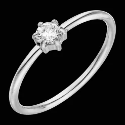 One Stone Ring | 18K vergoldet