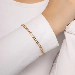 Paperclip Armband | 18K vergoldet