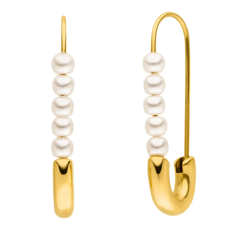 Pin Pearl Ohrringe | 18K vergoldet
