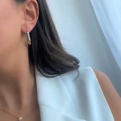 Pin Pearl Ohrringe | 18K vergoldet