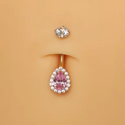 Pink Elegance Belly Piercing | Titan