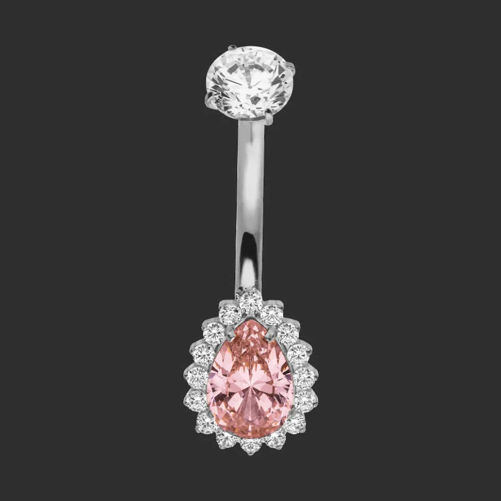 Pink Elegance Belly Piercing | Titan