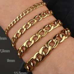 Plain Armband | 18K vergoldet