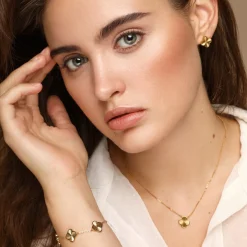 Shine Clover Ohrstecker | 18K vergoldet