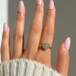 Shine Heart Ring | 18K vergoldet