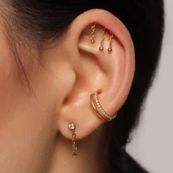 Shining Point Ohrstecker | 18K vergoldet