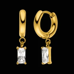 Simple Baguette Ohrringe | 18K vergoldet