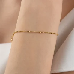 Simple Dots Armband | 18K vergoldet
