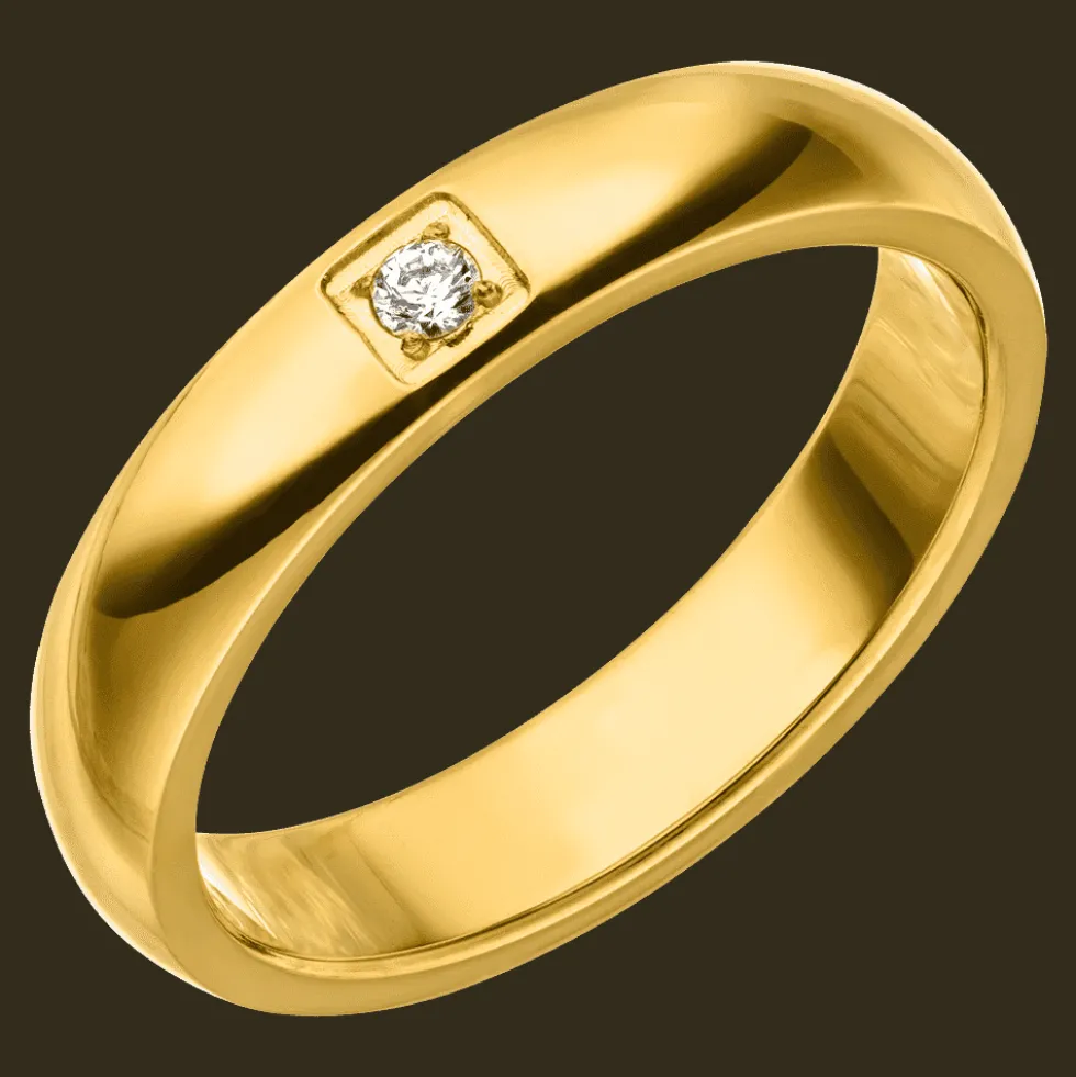 Single Shine Ring | 18K vergoldet