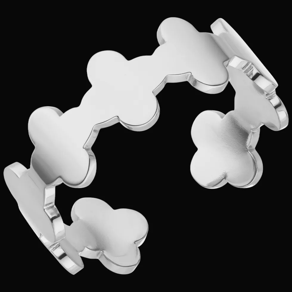 Smooth Clover Ring | 18K vergoldet