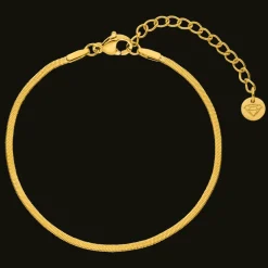 Snake Skin Armband | 18K vergoldet
