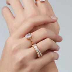 Sparkle Deluxe Ring | 18K vergoldet