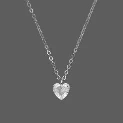 Stone Heart Halskette | 18K vergoldet