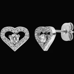 Stone Heart Ohrstecker | 18K vergoldet