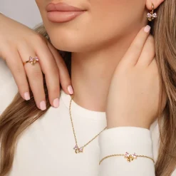 Sweet Bow Halskette | 18K vergoldet