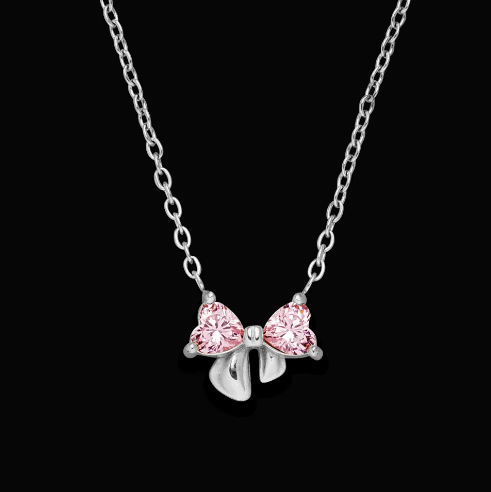 Sweet Bow Halskette | 18K vergoldet