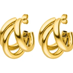 Triple Ohrstecker | 18K vergoldet