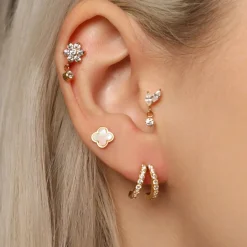 Twins Ohrstecker | 18K vergoldet