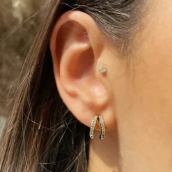 Twins Ohrstecker | 18K vergoldet