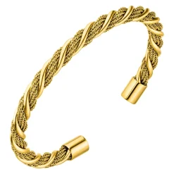 Twist Armreif | 18K vergoldet