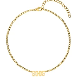 Year Fußkette | 18K vergoldet