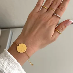 Zeichnung | Coinarmband + Gravur