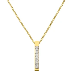Zircon Bar Halskette | 18K vergoldet