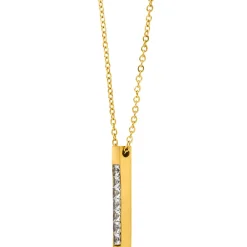 Zircon Bar Halskette | 18K vergoldet
