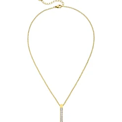 Zircon Bar Halskette | 18K vergoldet