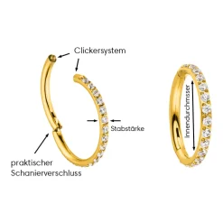 Zircon Clicker | Nasen- & Ohrpiercing